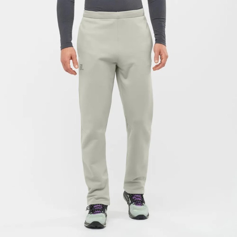 Pantalones Deportivos Salomon Essential Warm Fleece Hombre Grises Claro | MX CDYV379